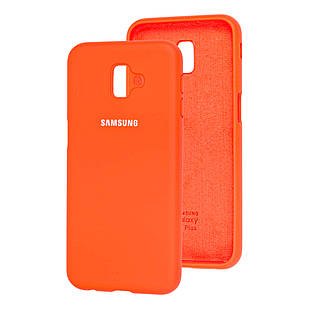 Чохол Silicone Case full для Samsung Galaxy J6 Plus 2018 Orange (самісунг галаксі джей6 плюс)