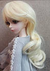 Перука для шарнірної ляльки BJD,1/3 білий колір волосся, великі кучері, фото 5