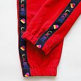Спортивні штани для дівчинки Лайк Likee SmileTime, червоні, фото 5
