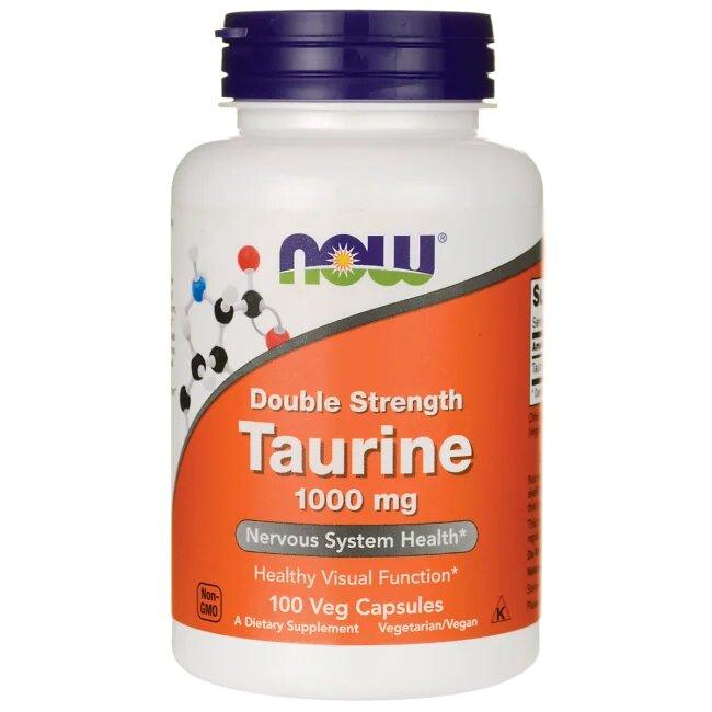 Таурин NOW Taurine 1000 mg 100 кап