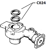 C024 Гумовий ущільнювач поршню(у пост, мкханічний), M15 Cimbali, фото 2