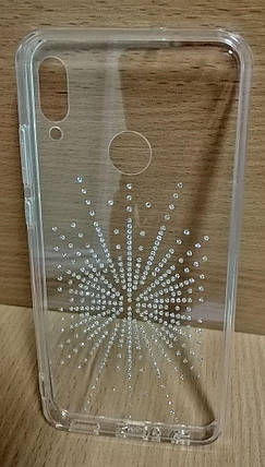 Силікон Huawei P Smart 2019 white Silver Shine, фото 2