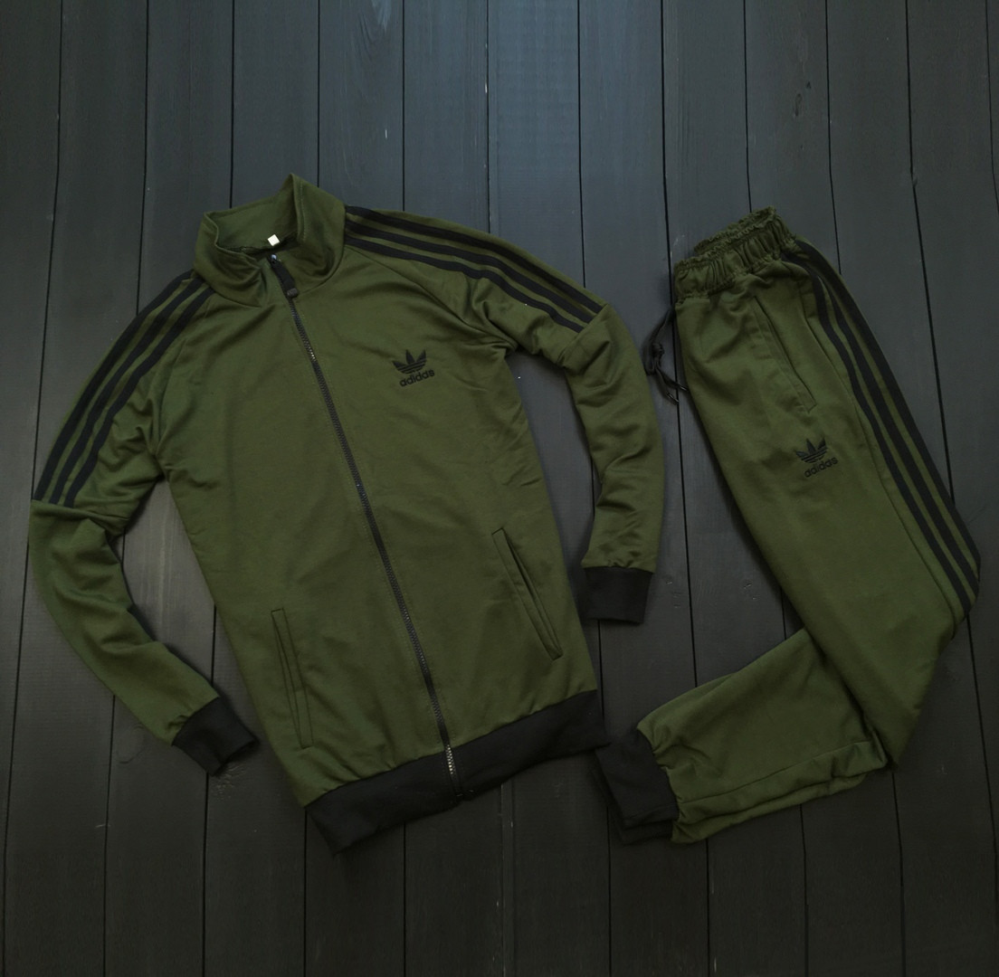 Чоловічий спортивний костюм адідас/Adidas три смужки без капюшона