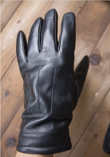Чоловічі шкіряні рукавички Shust Марк чорні сенсорні