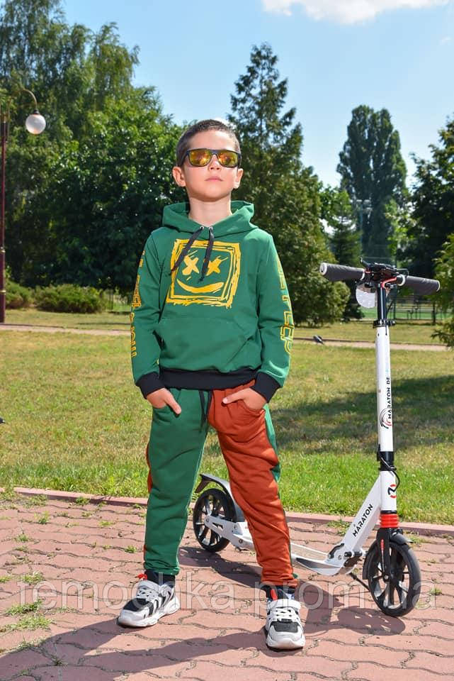 Спортивний дитячий костюм для хлопчика зелений Маршмелоу