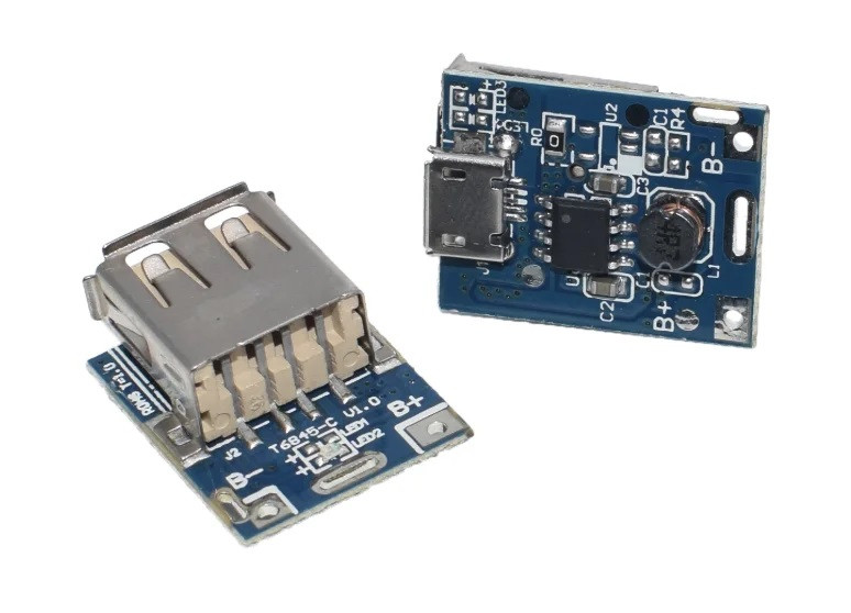 Підвищує модуль перетворювач USB DC-DC 3.7-5В захист LiPO, фото 1