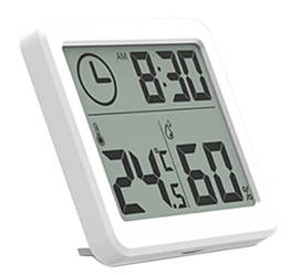 Настільний годинник, термометр і гігрометр (вологість) з РК дисплеєм