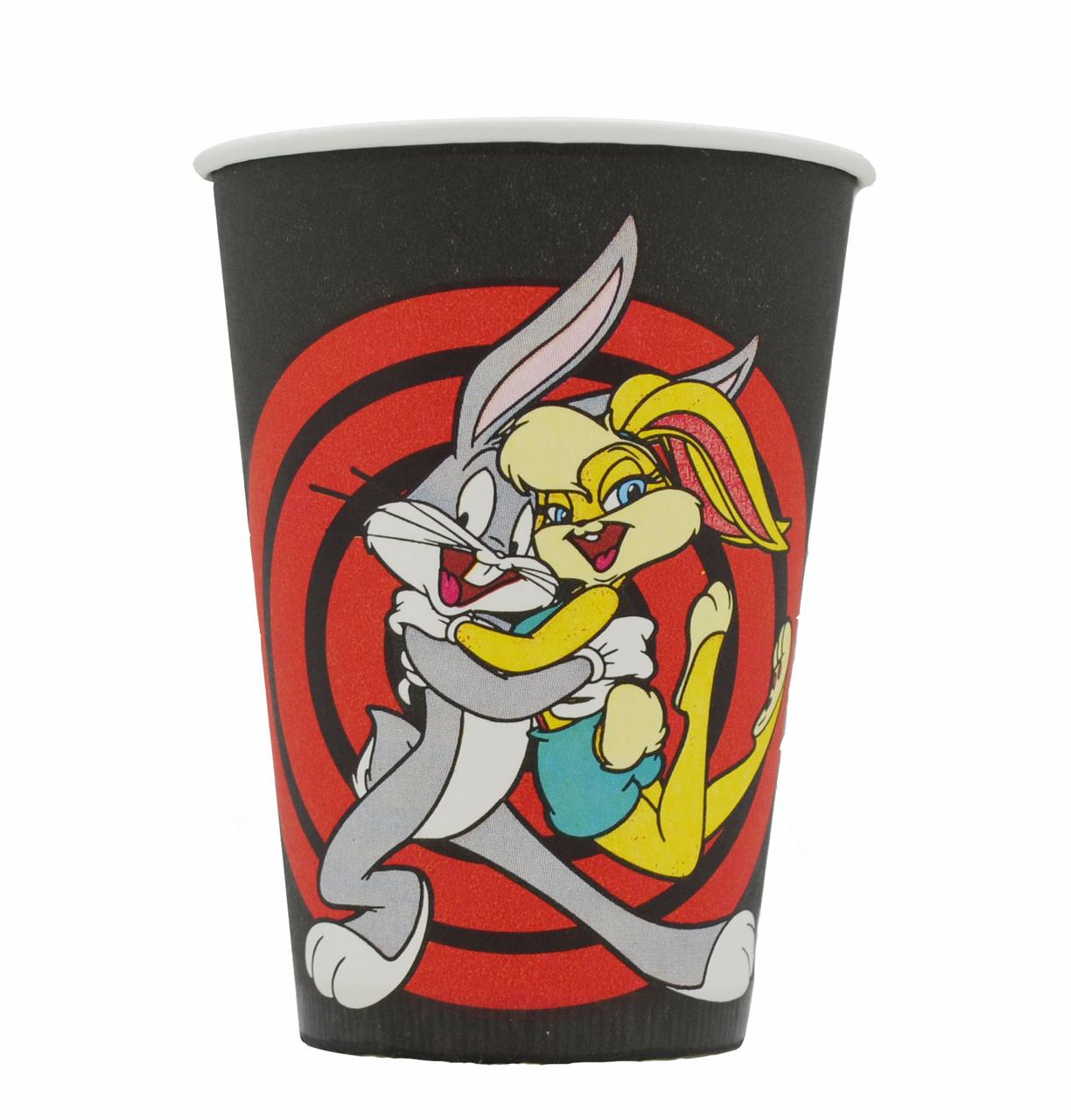 Паперовий стакан Bugs Bunny 500 мл 35шт/уп кр 91 одноразовий стаканчик для кави чаю паперові стаканчики