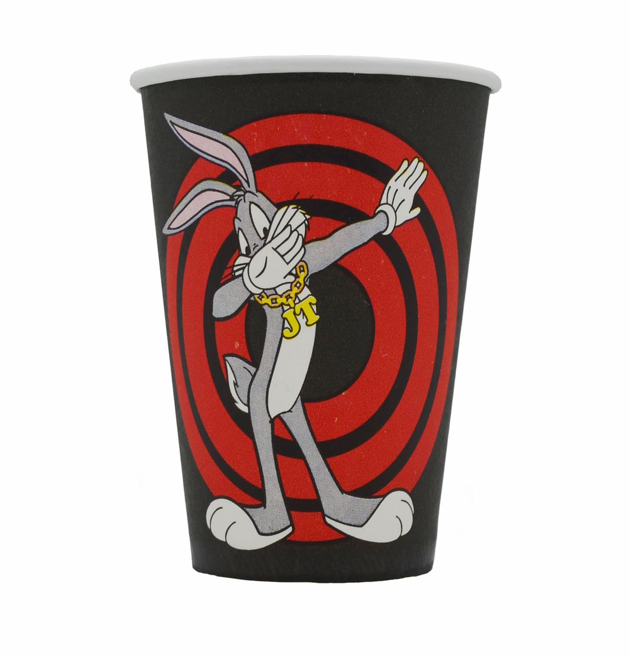 Паперовий стакан Bugs Bunny 400 мл 50шт/уп кр 91 одноразовий стаканчик для гарячих напоїв паперові стаканчики