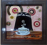 Картина из серии "Котофейка" с кофе
