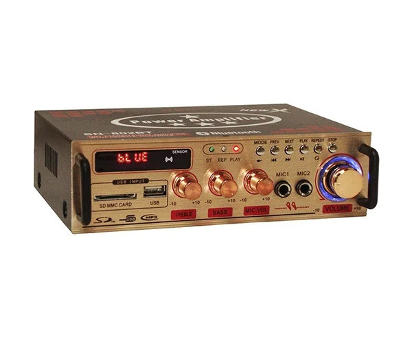 Підсилювач звуку UKC SN-802BT Bluetooth+FM+USB Караоке 2-канальний 2x60W (4_00360)