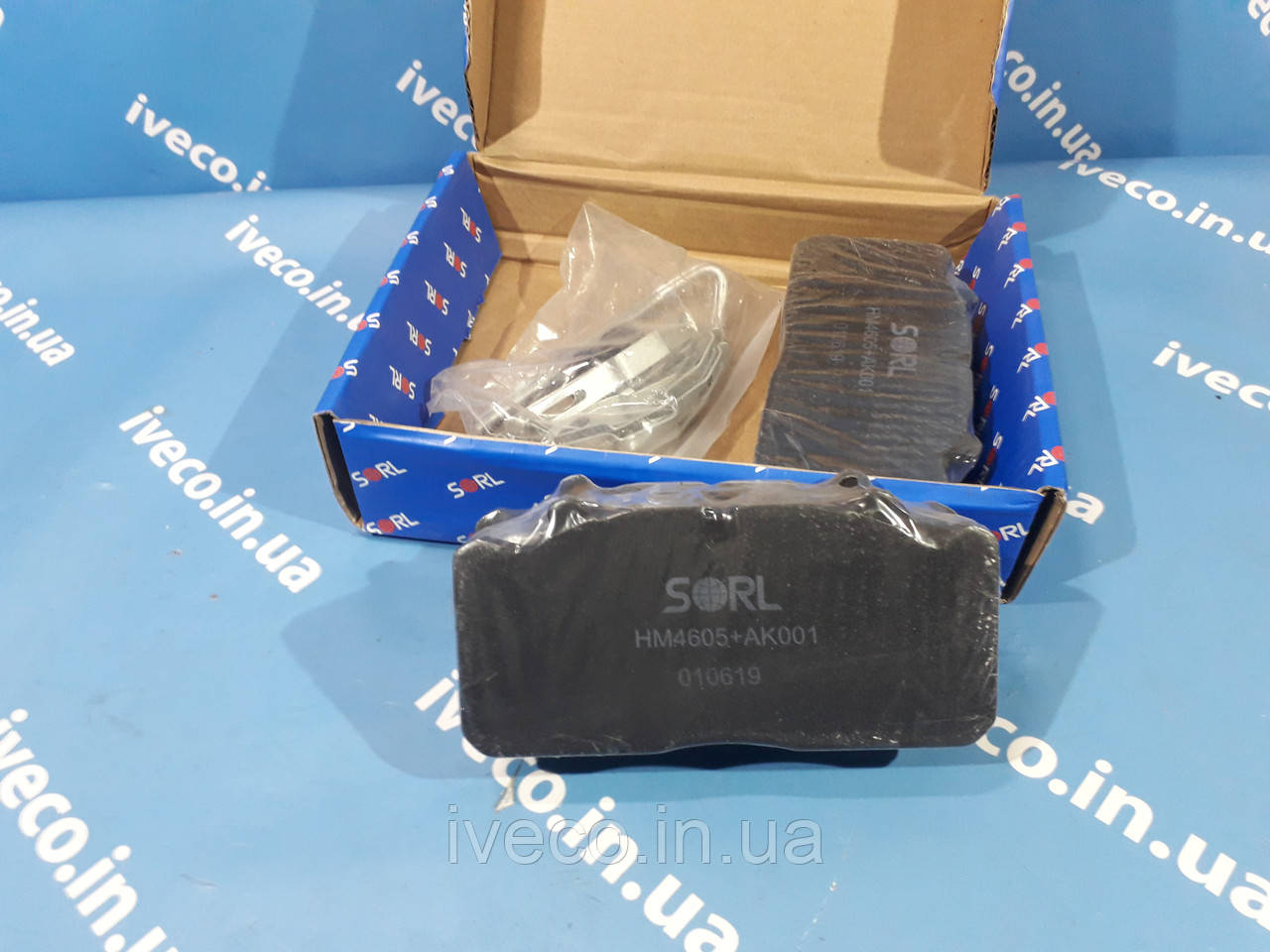 Колодки гальмівні з монтажним комплектом DAF MAN L2000 RENAULT MIDLINER HM4605AK001-SL 29088VW 1502006