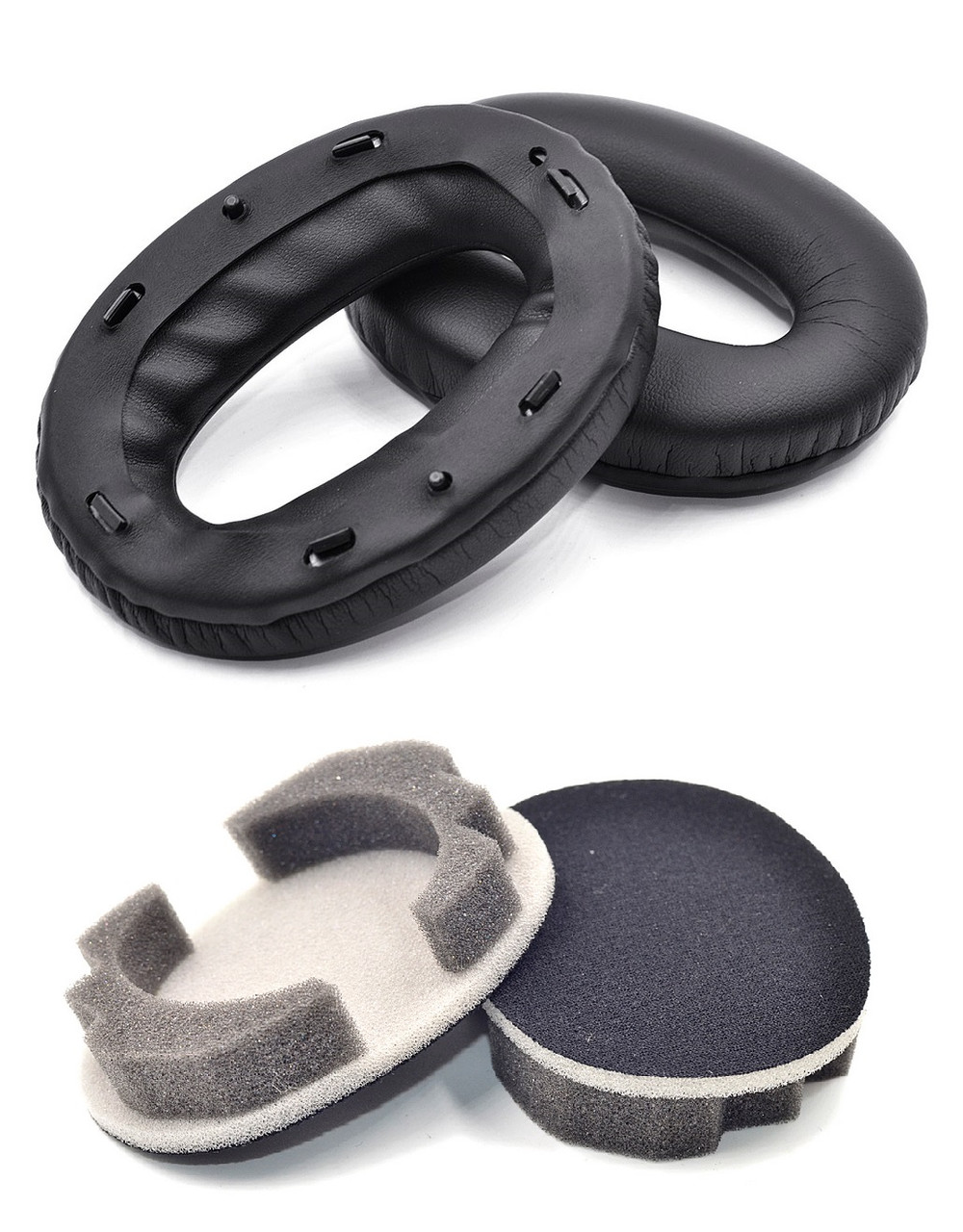 Амбушури для навушників Sony MDR 1000X Sony Premium Noise Cancelling WH 1000XM2 Колір Чорний Black, фото 1