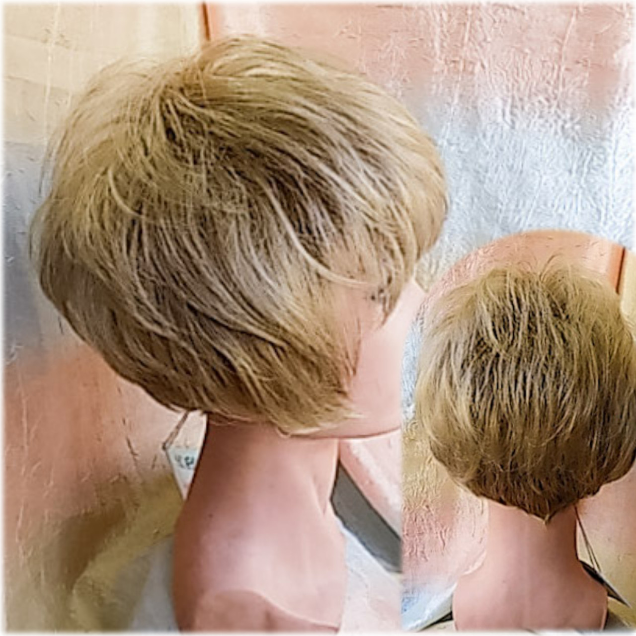 Перука боб-каре з термоволосся пісочний 2851-19, фото 1