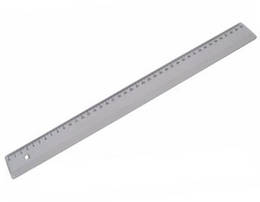 Лінійка пластикова 40 см СП прозора ЛП-400п