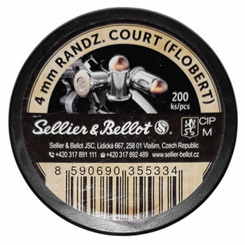Патрони флобера sellier & bellot randz curte 200 4 мм (Чехія) для револьвера, упаковка 200 штук, фото 1