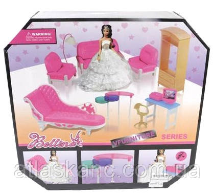 Іграшка Набір "Bettina" Вітальня No1 з лялькою 66859, фото 1