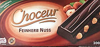 Черный шоколад Choceur feinherb nuss , 200 гр