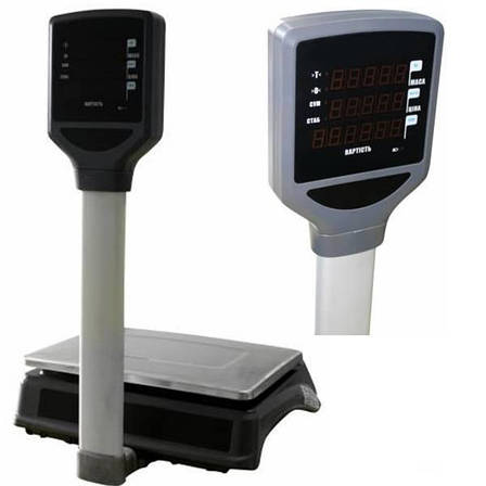 Ваги торгові Вагар VP LED RS-232 (15/30 кг), фото 3