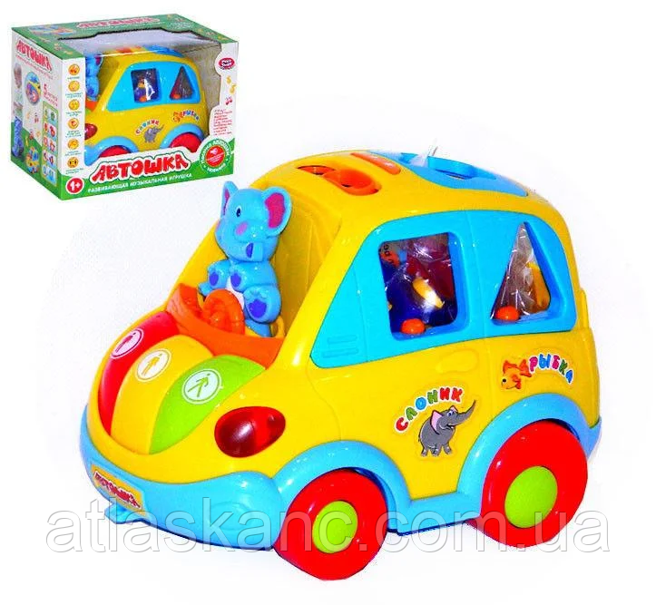 Іграшка Машина Музична Автошка сортер + світло + звук 9198, фото 1