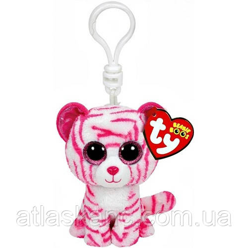 Іграшка М'яка Тигр "Asia" білий Брелок 9 см 36638, фото 1