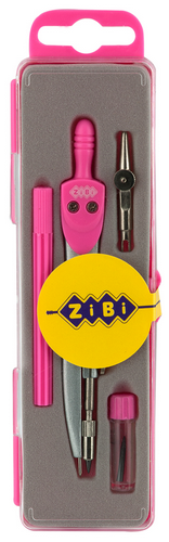 Готовальня 4 предмети Zibi малинова ZB.5303BS-10