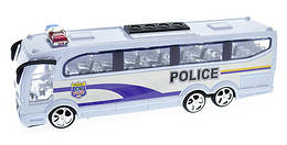 Іграшка Автобус Police пластик 25 см у слюді 818-5