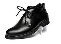 Акция распродажа Ботинки зимние классические черные кожаные мужская обувь на меху Rosso Avangard Carlo Pa 40, 27