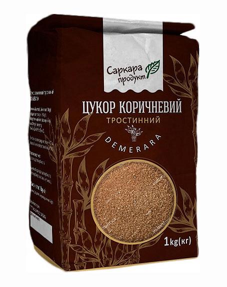 Тростинний цукор Демерара коричневий, 1кг, фото 1