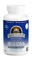 Мелатонін 1 мг, Sleep Science, Source Naturals, 200 таблеток