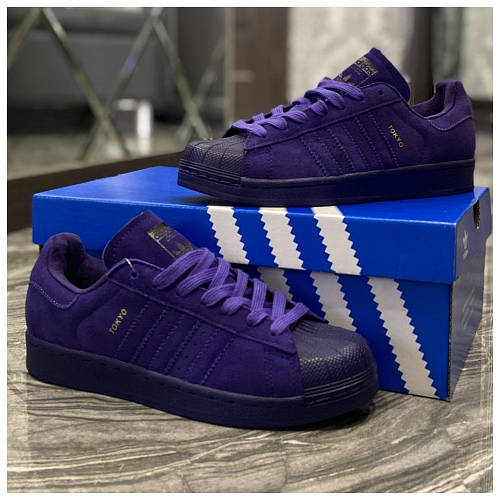Adidas superstar cheap suede purple