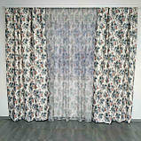 Готові штори з тюллю Прованс "Provance" (компаньйони) Тканина: Штори - атлас, Тюль - батист, фото 2