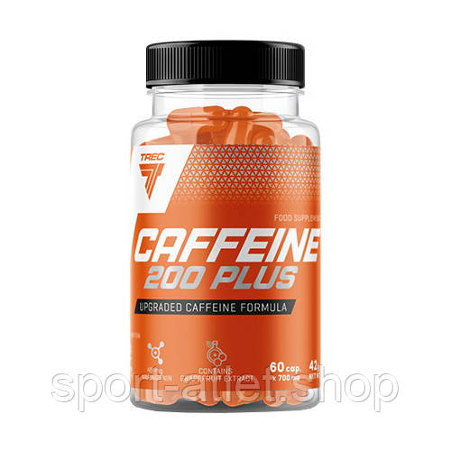 Натуральна добавка Trec Nutrition Caffeine 200 Plus, 60 капсул