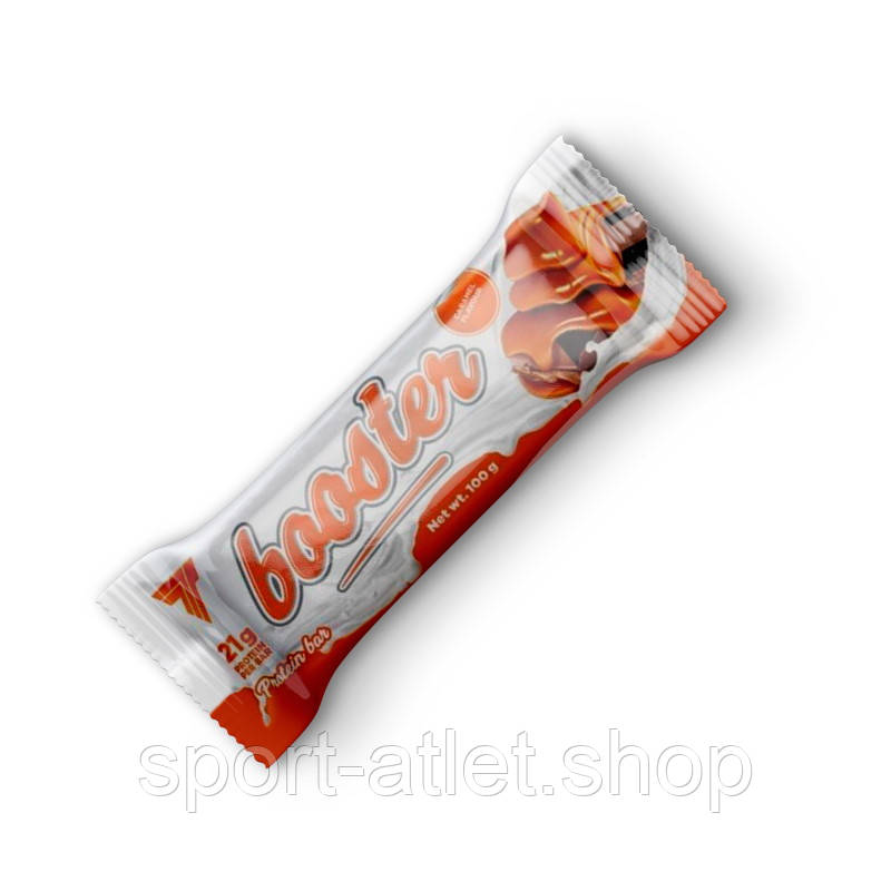 Батончик Trec Nutrition Booster Bar, 100 грамів Карамель