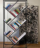 Книжні стелажі та полиці з металу в стилі ЛОФТ підійде для барів, каші, нудьги студії та просто для вашого дому, фото 4