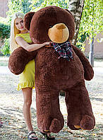 Ведмедик плюшевий велика м'яка іграшка ведмідь великий 190 см шоколадний.