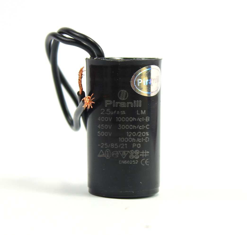 Конденсатор CBB60 2,5 мкФ 450 V, малий