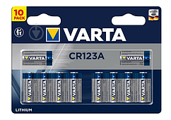 Батарейка VARTA CR 123A BLI 10шт. LITHIUM