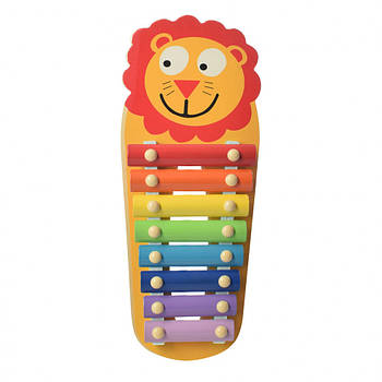 Дитяча іграшка Ксилофон WW-189 дерев'яний (Лев)