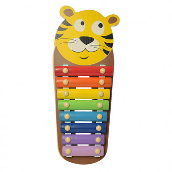 Дитяча іграшка Ксилофон WW-189 дерев'яний (Тигр)