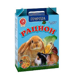 Корм Раціон для середніх гризунів для середніх гризунів 1500 г Природа