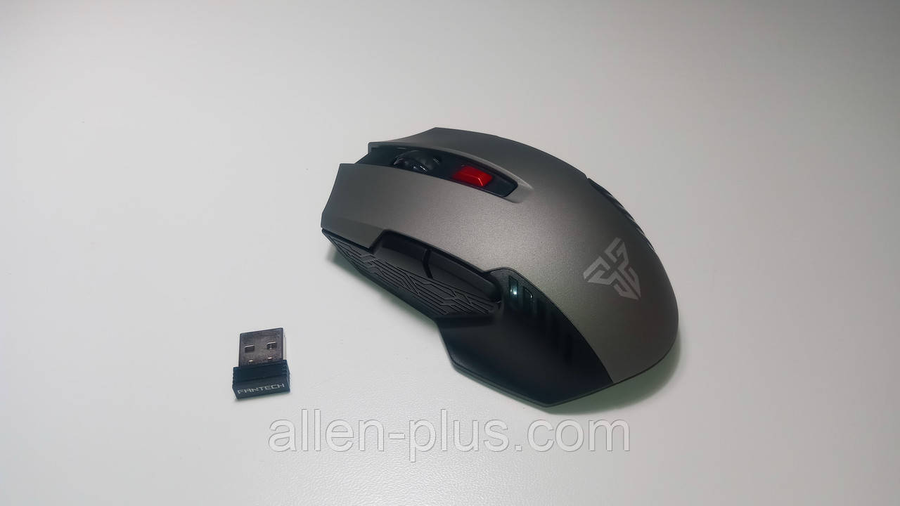 Миша ігрова бездротова FANTECH WG10 RAIGOR II (2000 DPI), Black/Gray, Wireless