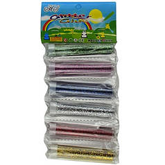 Блискітки гліттер на стрічці 6 кольорів ціна за стрічку для творчості манікюру, арт малювання рукоділля