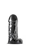 Фалоімітатор Гігант JET DESTROYER CARBON METALLIC BLACK 20см на 8см, фото 3
