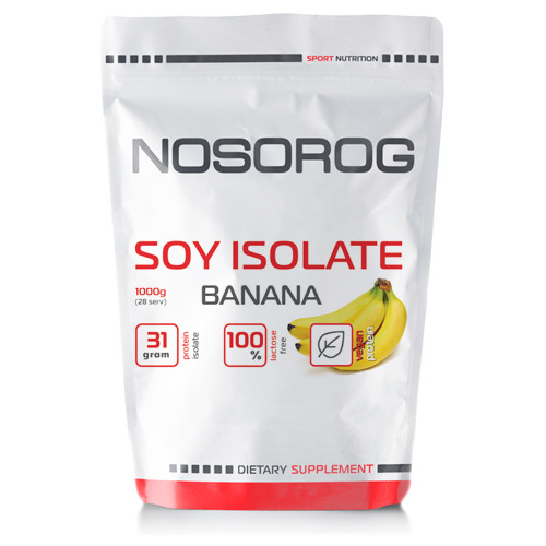 Соєвий протен Nosorog Soy Isolate Protein банан, 1 кг