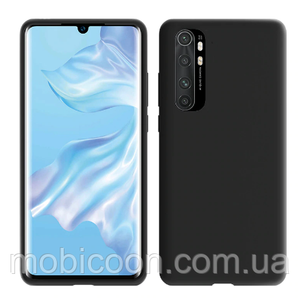 Чохол силіконовий для Xiaomi Mi Note 10 Lite black (сіми мит 10 лайт)