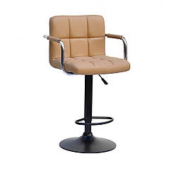 Барне крісло Arno Arm BAR BK-Base бежевий 1009 екокожа з підніжкою і підлокітниками, з регулюванням висоти