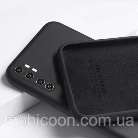 Чохол Silicone case full для Xiaomi Mi Note 10 Lite black (сяомі мі нот 10 лайт)