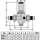 Редуктор тиску води Caleffi DN 1/2" (PN 25) мембранний статитка-динаміка до 80 °C (Італія) 536040, фото 3
