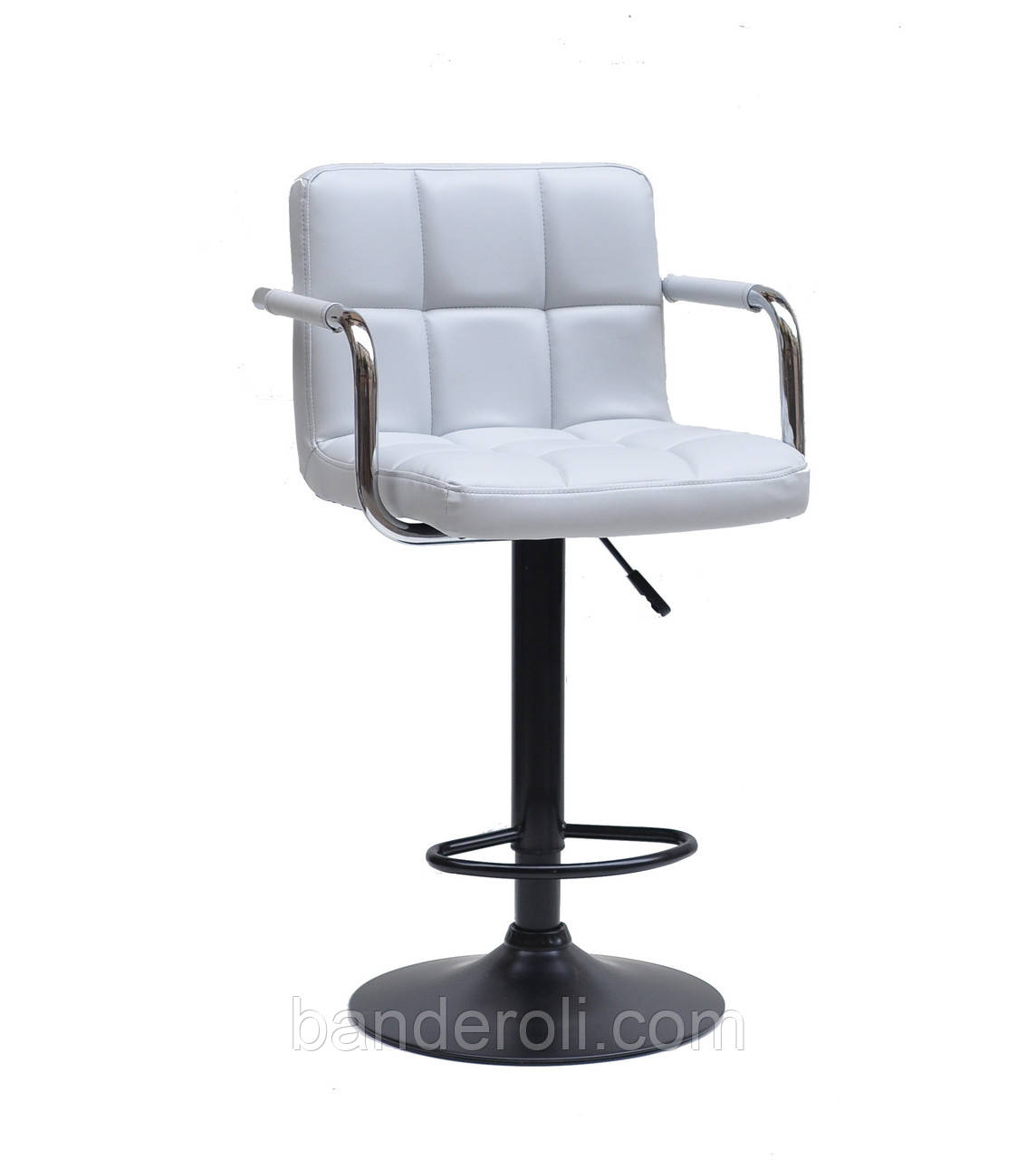 Барне крісло Arno Arm BAR BK-Base сірий 1008 екокожа з підніжкою і підлокітниками, з регулюванням висоти, фото 1